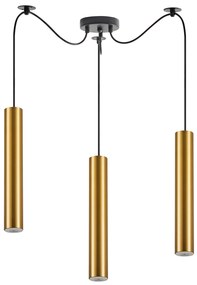 Φωτιστικό Οροφής  SE21-GM-5-BL3 ADEPT TUBE GOLD MATT Gold Matt Pendant+ - 51W - 100W - 77-8680