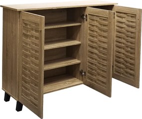 Παπουτσοθήκη Mantam 16 ζεύγων sonoma 115x34x87εκ