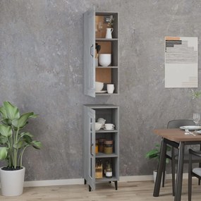 vidaXL Ντουλάπι Γκρι Sonoma 35 x 34 x 180 εκ. από Επεξεργασμένο Ξύλο