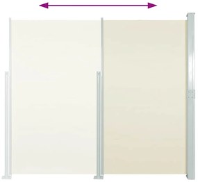 vidaXL Σκίαστρο Βεράντας Πλαϊνό Συρόμενο Κρεμ 160 x 300 εκ.