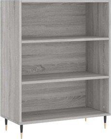 vidaXL Ντουλάπι Γκρι Sonoma 69,5 x 34 x 180 εκ. Επεξεργασμένο Ξύλο