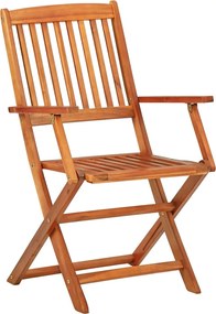 vidaXL Σετ Τραπεζαρίας Κήπου 9 Τεμαχίων 220x90x75 εκ. Μασίφ Ακακία