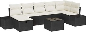 vidaXL Σετ Καναπέ με μαξιλάρι 8 pcs συνθετικό ρατάν