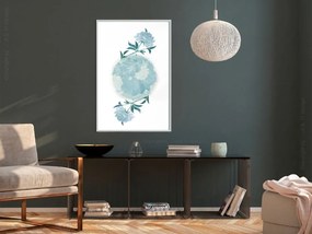 Αφίσα - World in Shades of Blue - 40x60 - Μαύρο - Χωρίς πασπαρτού