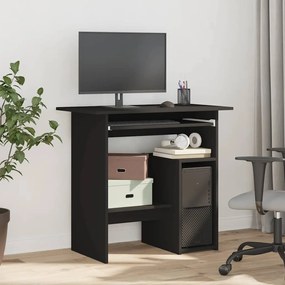 vidaXL Γραφείο Μαύρο 80 x 45 x 74 εκ. από Επεξ. Ξύλο
