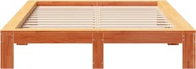 vidaXL Σκελετός Κρεβ. Χωρίς Στρώμα Καφέ Κεριού 160x200 εκ Μασίφ Πεύκο