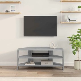 vidaXL ΓωνιακήΒάσηΤηλεόρασης Γκρίζο Σονομα 102x40,5x45εκ