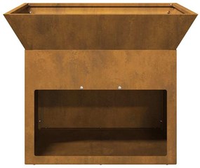 vidaXL Φωτιά Σκ rusty 50 x 50 x 40 cm Ατσάλι σκληρυθέν στον αέρα