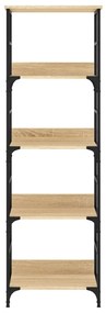 vidaXL Βιβλιοθήκη Sonoma Δρυς 50x33x153 εκ. Επεξεργασμένο Ξύλο