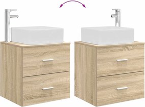 vidaXL Σετ Επίπλων Μπάνιου 2 pcs Sonoma Δρυς Επεξεργασμένο Ξύλο