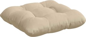 vidaXL Μαξιλάρια καθισμάτων 4 pcs Κρεμ 45 x 45 cm Ύφασμα Μικροΐνας