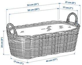 FLODBJÖRK ζαρντινιέρα/εσωτερικού/εξωτερικού χώρου, 54x21 cm 805.607.28