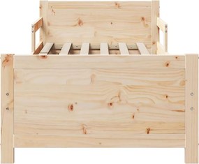 vidaXL Σκελετός Κρεβατιού Καφέ 80 x 200 cm Επεξεργασμένο ξύλο