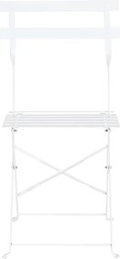 Σετ Τραπέζι με 2 Καρέκλες Home ESPRIT Λευκό 60 x 60 x 71 cm