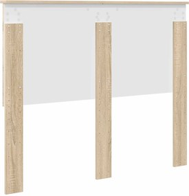 vidaXL Κεφαλάρι με κεφαλάρι Δρύς Sonoma 135 cm Επεξεργασμένο ξύλο