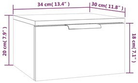 ΚΟΜΟΔΙΝΑ ΕΠΙΤΟΙΧΙΟ ΚΑΦΕ ΔΡΥΣ 34 X 30 X 20 ΕΚ. 817091