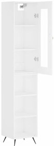 vidaXL Ντουλάπι Λευκό 34,5 x 34 x 180 εκ. από Επεξεργασμένο Ξύλο