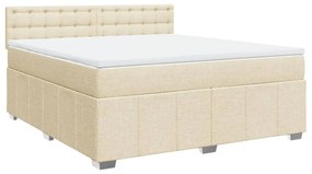 ΚΡΕΒΑΤΙ BOXSPRING ΜΕ ΣΤΡΩΜΑ ΚΡΕΜ 180X200 ΕΚ. ΥΦΑΣΜΑΤΙΝΟ 3287166