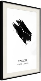 Αφίσα - Zodiac: Cancer I - 30x45 - Μαύρο - Με πασπαρτού