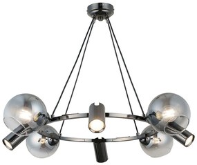 Φωτιστικό Οροφής Zerde 341LCA1230 82x110cm 4xE27 40W/4xGU10 5W Silver Opviq