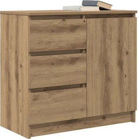 vidaXL Συρταριέρα με Συρτάρια Τεχνίτης Δρυς 71x35x65 εκ. Επεξ. Ξύλο