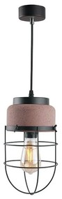 Φωτιστικό Οροφής MK331P16RB 1ΧΕ27 D16XH120 Red-Black Aca Decor Cement, Metal
