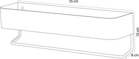 Brix black small ράφι + κρεμάστρα Sealskin