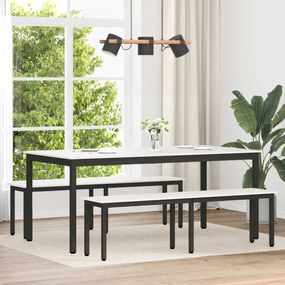 vidaXL παγκάκι Λευκό 160 x 35 x 45 cm Στερεά ξυλεία πεύκου