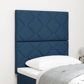 vidaXL Υφασμάτινο Κεφαλάρι Geometric με κεφαλάρι Μπλε 80 cm ύφασμα