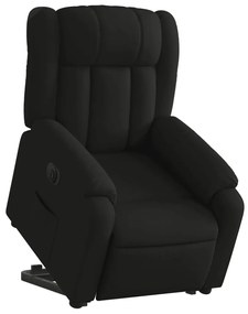 vidaXL Πολυθρόνα Ηλεκτρική Ανακλινόμενη με Ανύψωση Μαύρη Υφασμάτινη