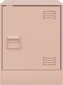 vidaXL Κομοδίνο Ροζ 34,5 x 39 x 44 εκ. από Χάλυβα