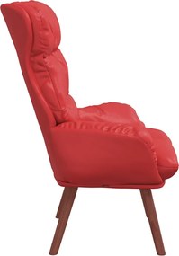 vidaXL Πολυθρόνα Κόκκινο 69 x 74 x 93 εκ. Δερματίνη