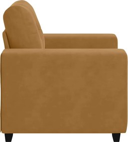 vidaXL Πολυθρόνα Καφέ Βελούδινη 100x78x80 εκ.