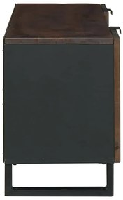 vidaXL Ντουλάπα TV με συρτάρι Καφέ 105 x 33 x 46 εκ Μασίφ ξύλο μάνγκο