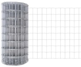 vidaXL Ευρωπαϊκός Φράχτης με 13 Στήλες 0.4 x 50μ Γαλβανισμένος Χάλυβας