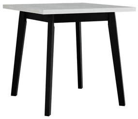 Τραπέζι Victorville 127, Άσπρο, Μαύρο, 75x80x80cm, 14 kg, Πλαστικοποιημένη μοριοσανίδα, Ξύλο, Μερικώς συναρμολογημένο, Ξύλο: Οξιά | Epipla1.gr