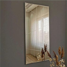 Καθρέπτης Τοίχου 552NOS2201 62x2,2x130cm Silver Aberto Design Mdf, Glass