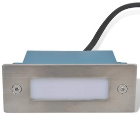 vidaXL Φωτιστικά Σκάλας Χωνευτά 2 Τεμ. 44 x 111 x 56 χιλ.