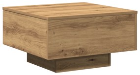 vidaXL Τραπέζι Σαλονιού Artisian από Δρυό 55x55x31 εκ. Φτιαγμένο από ξύλο