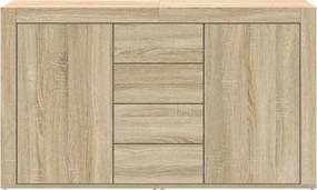 vidaXL Πλαϊνό γραφείο Δρύς Sonoma 120 x 36 x 69 εκ Επεξεργασμένο Ξύλο