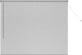 vidaXL Βενετσιάνικες Ρόδες Ασημί 130 x 160 εκ Αλουμίνιο