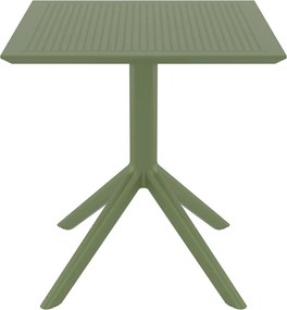 SKY OLIVE GREEN 70X70X74εκ. ΤΡΑΠΕΖΙ ΠΟΛ/ΝΙΟΥ