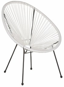 Καρέκλα εξωτερικού χώρου Berwyn 1953, 87x70x90cm, 5 kg, Άσπρο, Πλαστικό ψάθινο | Epipla1.gr