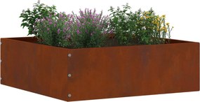 vidaXL Περίγραμμα γκαζόν Σκ rusty 40 x 40 x 13 cm