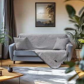 Beauty Home Ριχτάρι Τετραθέσιο Art 8640 170x350 Γκρι