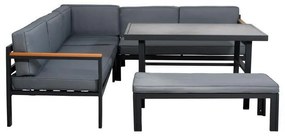 Σετ κήπου γωνιακό Estelle Fylliana Γκρί 213x213x65 εκ. 213x213x65 εκ.