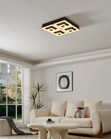 Φωτιστικό Οροφής Eglo 99328 FRADELO 1 Μαύρο Ματ (Black Mat) 3000K