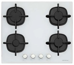 Davoline GGDW 400 Εστία Υγραερίου 59x52εκ Λευκό Γυαλί