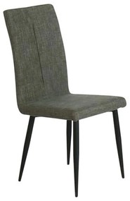 Καρέκλα Mina ΕΜ761,2 Brown 43x48x97 cm Σετ 6τμχ Metal, Fabric