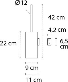 Karag 1777 Cromo - Επιτοιχο Πιγκάλ inox